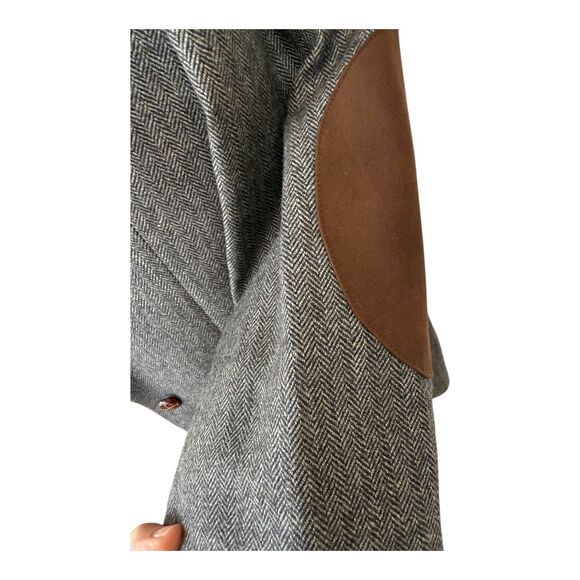 Ralph Lauren 100% Wool Charcoal Herringbone‎ Preppy Patch Sport Jacket 42R NWT - Picture 10 of 16